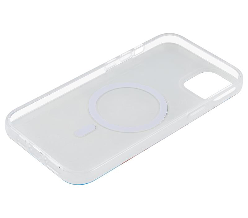 Funda Slim Trance Vibrato para iPhone 14 Plus MagSafe Rosa/Morado