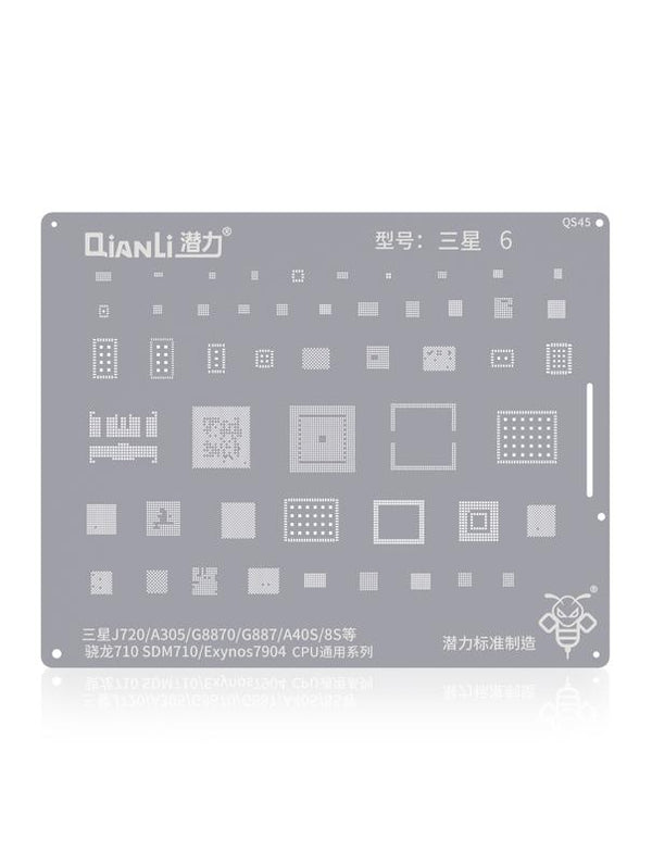 Stencil Bumblebee (QS45) para Samsung J720 / A30 / A8S / M30 CPU Series Universal (Qianli)