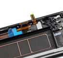 Pantalla OLED con marco para Samsung Galaxy Note 8 (Original usada: Grado B/C) (Negro Medianoche)