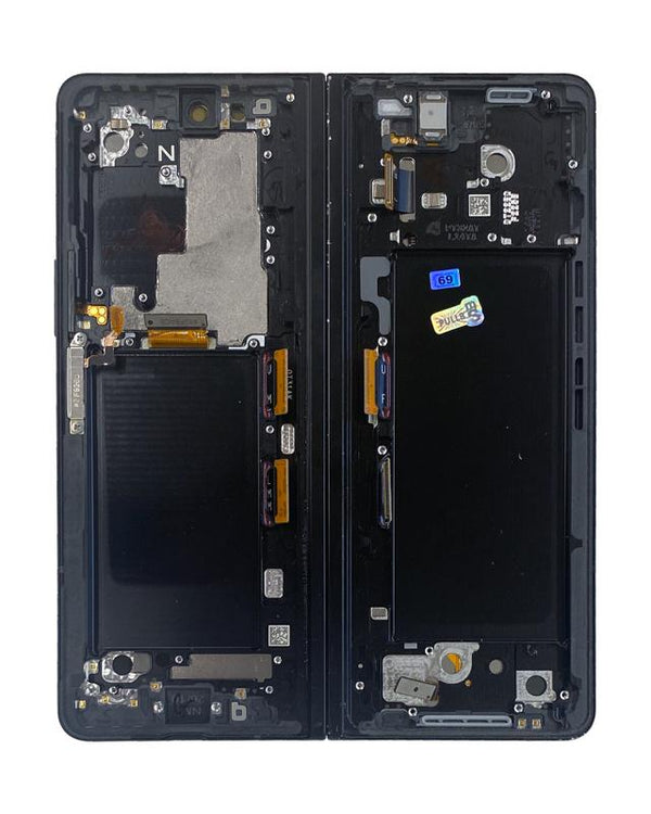 Pantalla USADA GRADO B OLED interna con marco para Samsung Galaxy Z Fold 3 5G (Negro Fantasma)