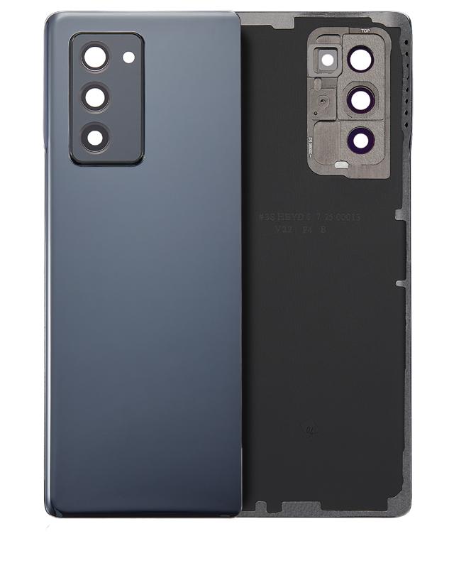 Tapa trasera con lente de camara para Samsung Galaxy Z Fold 2 5G (F916) (Negro Mystic)