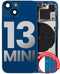 Tapa trasera con componentes pequenos pre-instalados para iPhone 13 Mini (Version internacional) (Usada Original Grado C) (Azul)