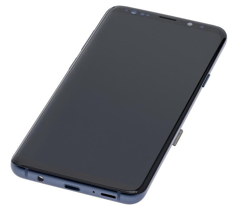 Pantalla OLED para Samsung Galaxy S9 Plus con marco (Azul Coral) (Reacondicionado)