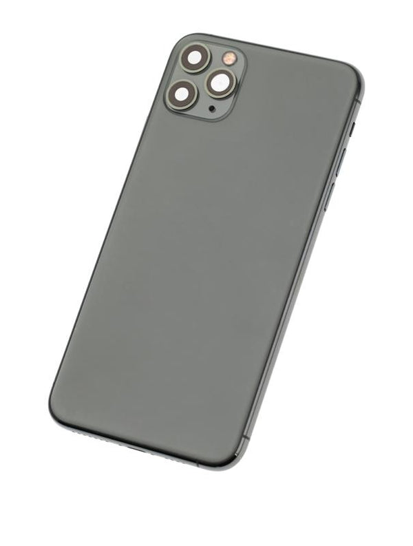 Tapa trasera con componentes pequenos pre-instalados para iPhone 11 Pro Max (Verde medianoche) original usada calificacion A