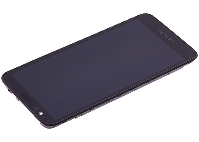 Pantalla LCD con marco para Motorola Moto E6 (XT2005 / 2019) original (Negro)