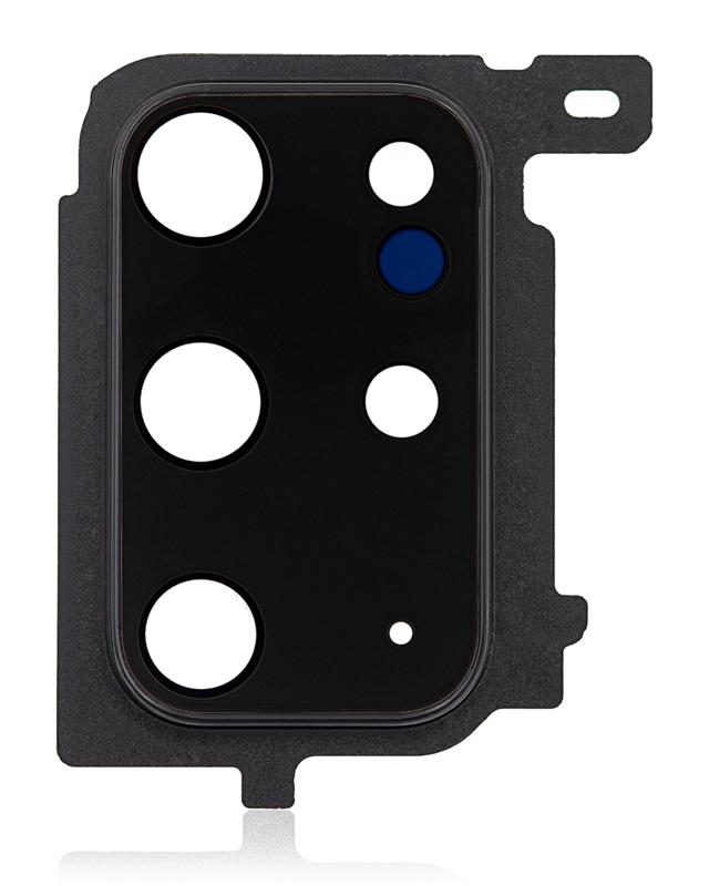 Lente de camara trasera con aro para Samsung Galaxy S20 Plus (Negro Cosmico)