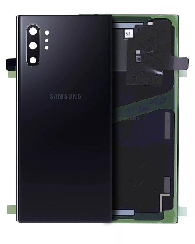Tapa trasera con lente de camara para Samsung Galaxy Note 10 Plus / 5G (original) (Aura Black)
