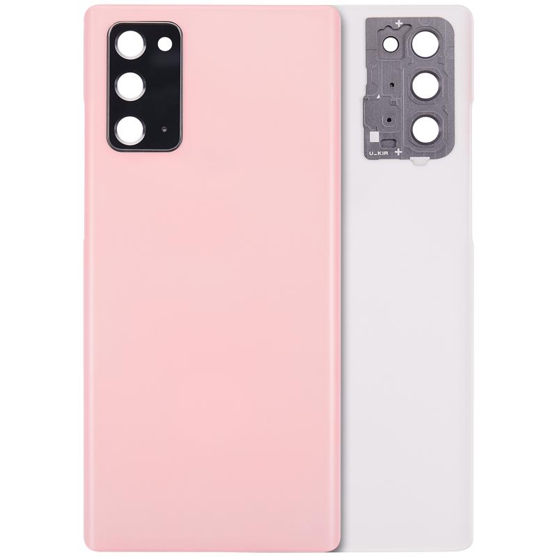 Tapa trasera con lente de camara para Samsung Galaxy Note 20 5G (Rosa)