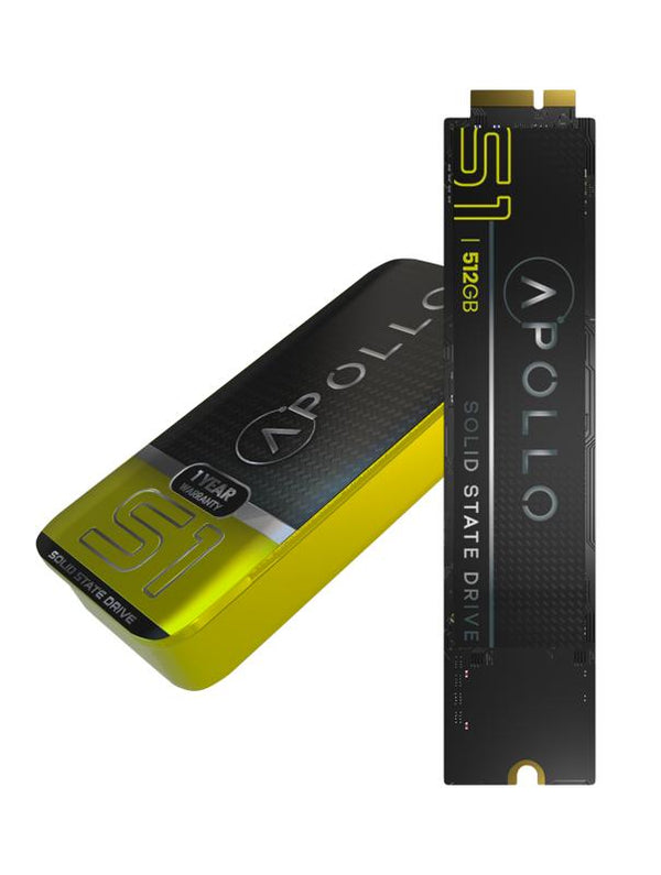 SSD Apollo S1 de 512GB NVMe PCIe Gen3x4 para Macbook Air A1370 A1369 (Late 2010 - Mid 2011)