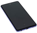 Pantalla OLED con marco para Samsung Galaxy A72 (A725 / 2021) color Violeta Espectacular original