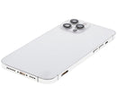 Tapa trasera para iPhone 12 Pro con componentes pequenos pre-instalados (Version US) (Usada original Calidad A) (Plata)