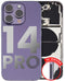 Tapa trasera para iPhone 14 Pro (Version EE.UU) Morado Oscuro