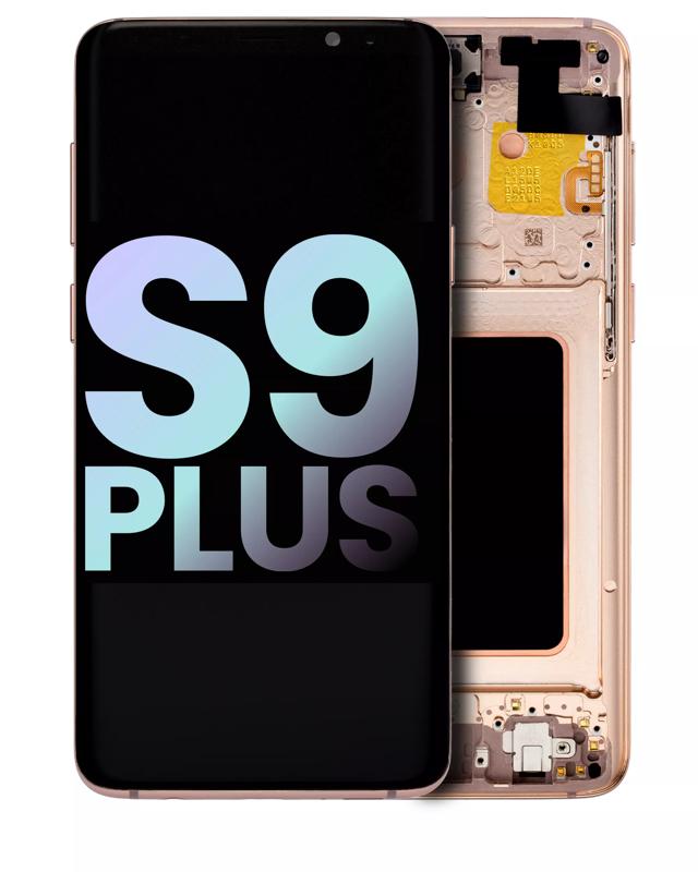 Pantalla OLED con marco para Samsung Galaxy S9 Plus (original) (Sunrise Gold)