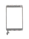 Digitalizador con IC Chip y boton de inicio preinstalado para iPad Mini 1 / iPad Mini 2 (Blanco)
