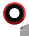 Lente de camara trasera con soporte y bisel para iPhone 8 / SE (2020) / SE (2022) (Rojo) (10 unidades) (Zafiro real premium)