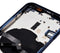 Tapa trasera con componentes pequenos pre-instalados para iPhone 12 (Version US) (Sin logo) (Azul)