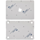 Piel 2 en 1 (superior e inferior) para Macbook Pro 13" Retina (A1502 / 2015) (Plata)