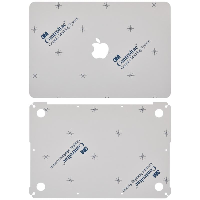 Piel 2 en 1 (superior e inferior) para Macbook Pro 13" Retina (A1502 / 2015) (Plata)