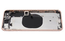 Tapa trasera con componentes pequenos pre-instalados para iPhone 8 Plus (Sin logo) (Dorado)