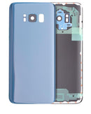 Tapa trasera con lente de camara para Samsung Galaxy S8 (Azul Coral)