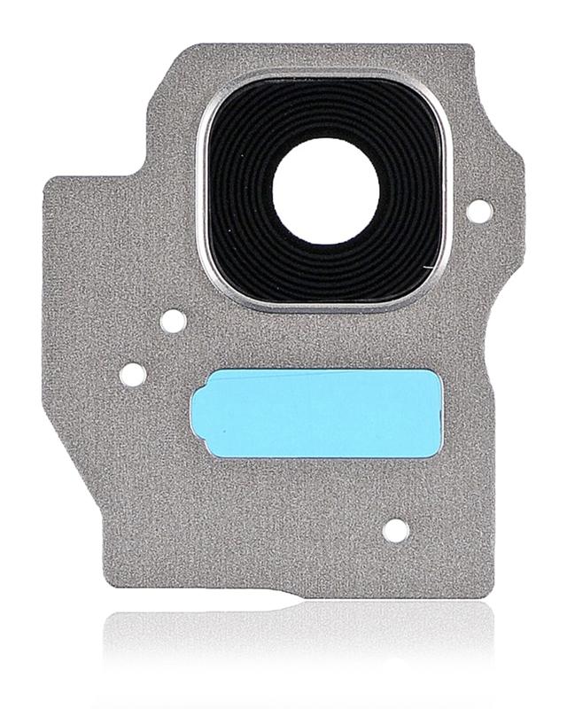 Lente de camara trasera con aro para Samsung Galaxy S8 Plus (Plata)