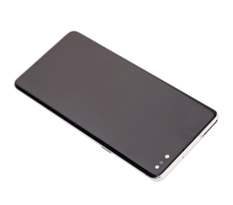 Pantalla OLED con marco para Samsung Galaxy S10 5G (Reacondicionado) (Plata Corona)