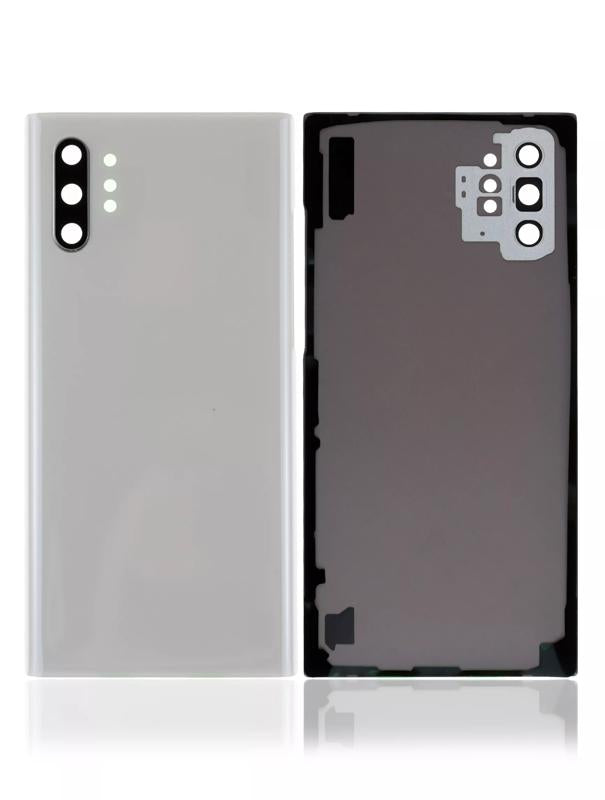 Tapa trasera con lente de camara para Samsung Galaxy Note 10 Plus / 5G (original) (Blanco Aura)