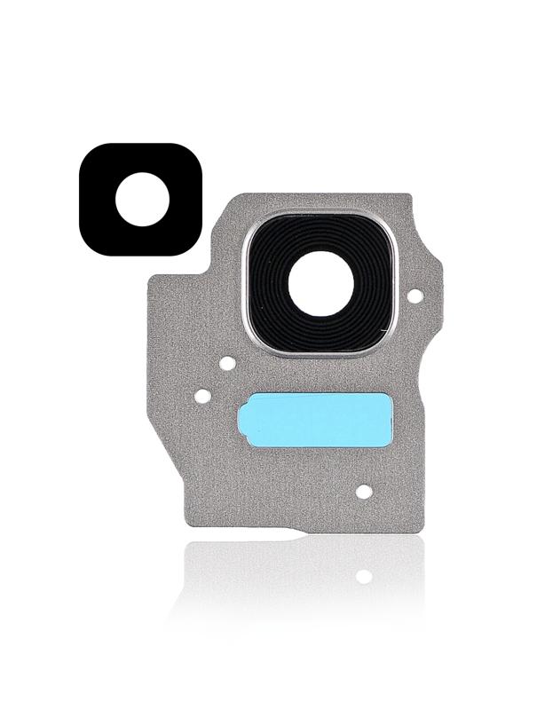 Lente de camara trasera con aro para Samsung Galaxy S8 Plus (Plata)