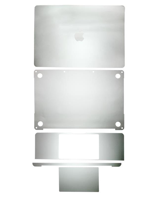 Skin 4en1 (superior, inferior, teclado, reposamanos) para MacBook Pro 13" (Plata)