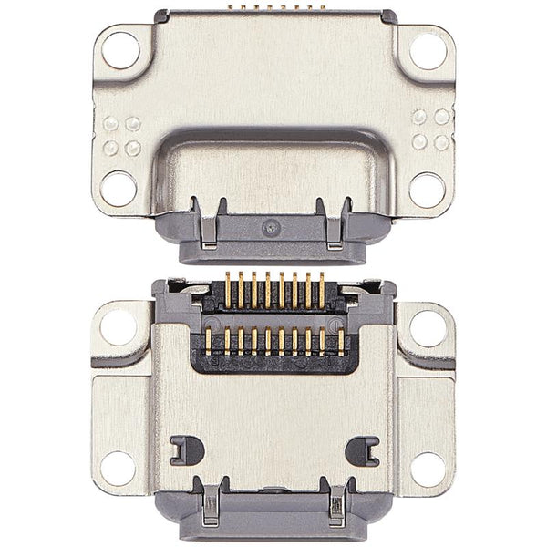 Puerto de carga para iPad Pro 10.5" / iPad Pro 12.9" 1ra Gen (2015) / iPad Pro 12.9" 2da Gen (2017) (Gris Espacial) (Paquete de 10)