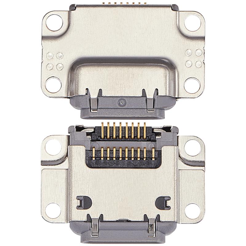 Puerto de carga para iPad Pro 10.5" / iPad Pro 12.9" 1ra Gen (2015) / iPad Pro 12.9" 2da Gen (2017) (Gris Espacial) (Paquete de 10)