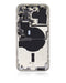 Tapa trasera para iPhone 14 Pro con componentes pequenos preinstalados (Version EE.UU.) (Original Usado: Grado A) (Plata)