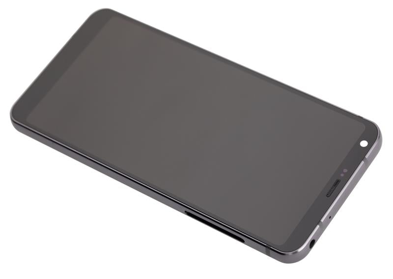 Pantalla LCD con marco para LG G6 (Reacondicionado) (Astro Black)