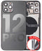 Tapa trasera para iPhone 12 Pro con componentes pequenos pre-instalados (Version EE.UU.) (Usada original grado C) (Grafito)