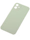 Tapa trasera con adhesivo 3M para iPhone 12 (agujero grande para camara, verde, sin logo)