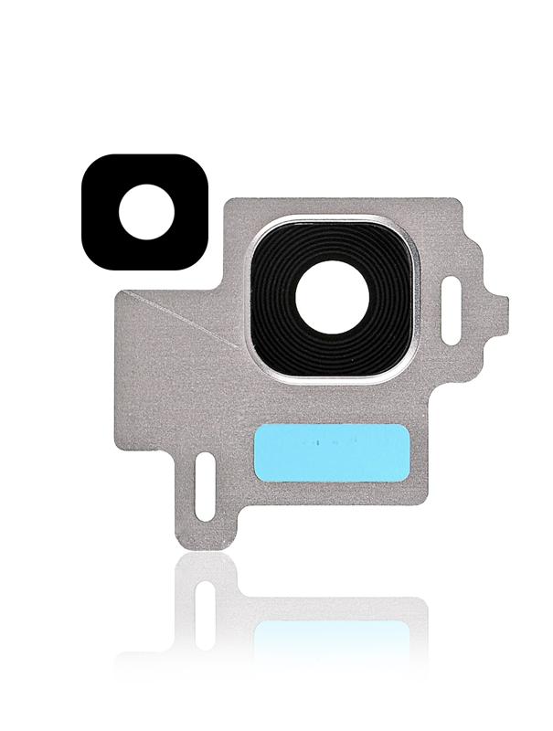 Lente de camara trasera con aro para Samsung Galaxy S8 (Plata)