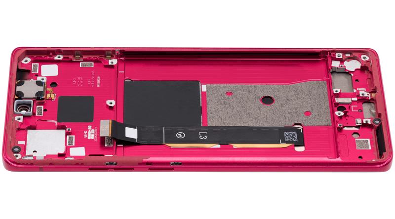 Pantalla OLED con marco para Motorola Moto Edge 40 (XT2303-3 / 2023) Viva Magenta reacondicionada