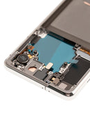 Pantalla OLED con marco para Samsung Galaxy S21 5G (Usada original grado B/C) (Blanco Fantasma)