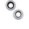 Lente de camara trasera con soporte y bisel para iPhone 15 / 15 Plus (Juego de 2 piezas) (Azul)