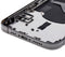 Tapa trasera para iPhone 12 Pro con componentes pequenos pre-instalados (Version EE.UU.) (Usada original grado C) (Grafito)