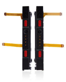 Riel de Plastico (Derecho+Izquierdo) con Cable Flex para Nintendo Switch (Rojo)
