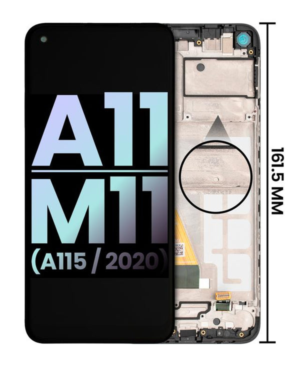 Pantalla LCD con marco para Samsung Galaxy A11 / M11 (A115U & M115U / 2020) (Version Norteamericana) Original (Todos los colores)