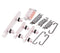Botones duros (Encendido / Volumen / Interruptor) para iPhone 13 / 13 Mini (Rosa)