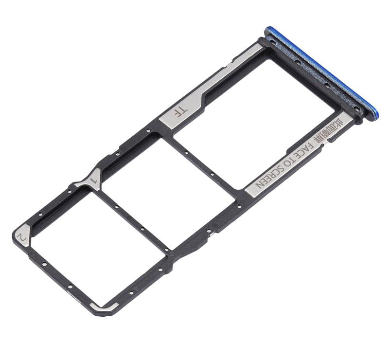 Bandeja para tarjetas SIM doble para Xiaomi Redmi 9C / 9A (Azul)