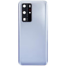 Tapa trasera con lente de camara para Huawei P40 Pro (Plata Mate)