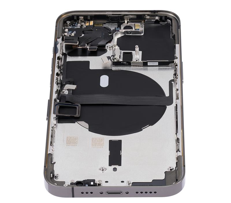 Tapa trasera con componentes para iPhone 13 Pro (Version US) (Sin logo) (Grafito)
