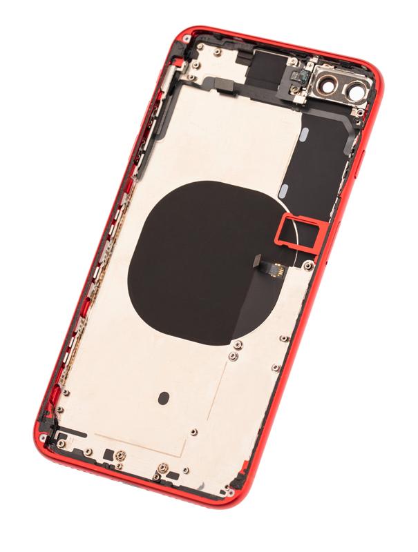 Tapa trasera para iPhone 8 Plus con componentes pequenos preinstalados (Usado Original Grado A) (Rojo)
