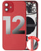 Tapa trasera con componentes pequeños preinstalados para iPhone 12 (Versión EE.UU.) (Rojo, Original Usado Grado B)