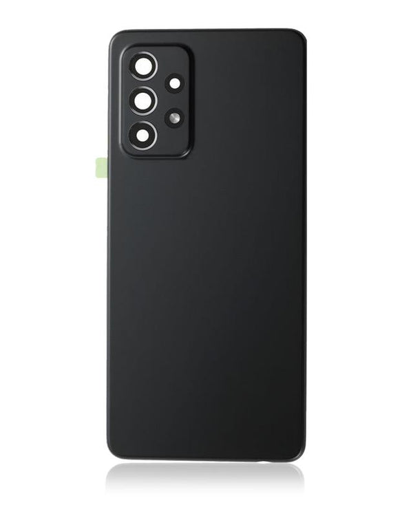 Tapa trasera con lente de camara para Samsung Galaxy A52 5G (A526 / 2021) (Negro Increible)