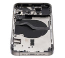Tapa trasera para iPhone 12 Pro con componentes pequenos pre-instalados (Sin logo) (Version Internacional) (Grafito)